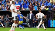 Dick Advocaat tijdens Curacao - Duitsland