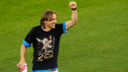 Luka Modric na zijn tweehonderdste wedstrijd voor Kroatië