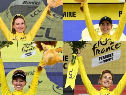 De laatste vier winnaressen van de Tour de France Femmes
