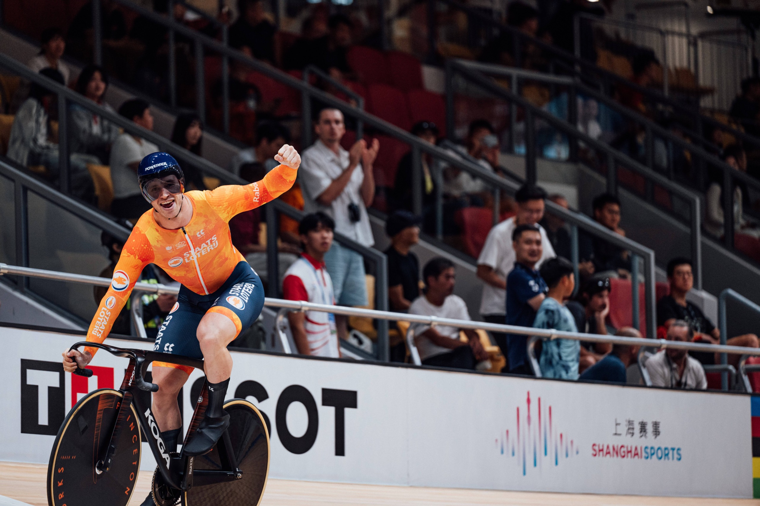 Jeffrey Hoogland verovert vijfde wereldtitel op de kilometer tijdrit