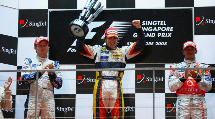 Singapore 2008 podium