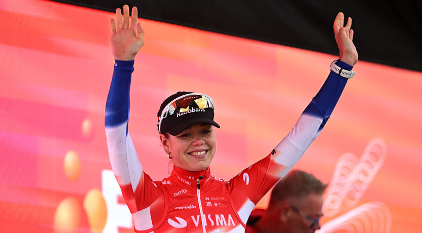 Lieke Nooijen tijdens de Eneco Tour