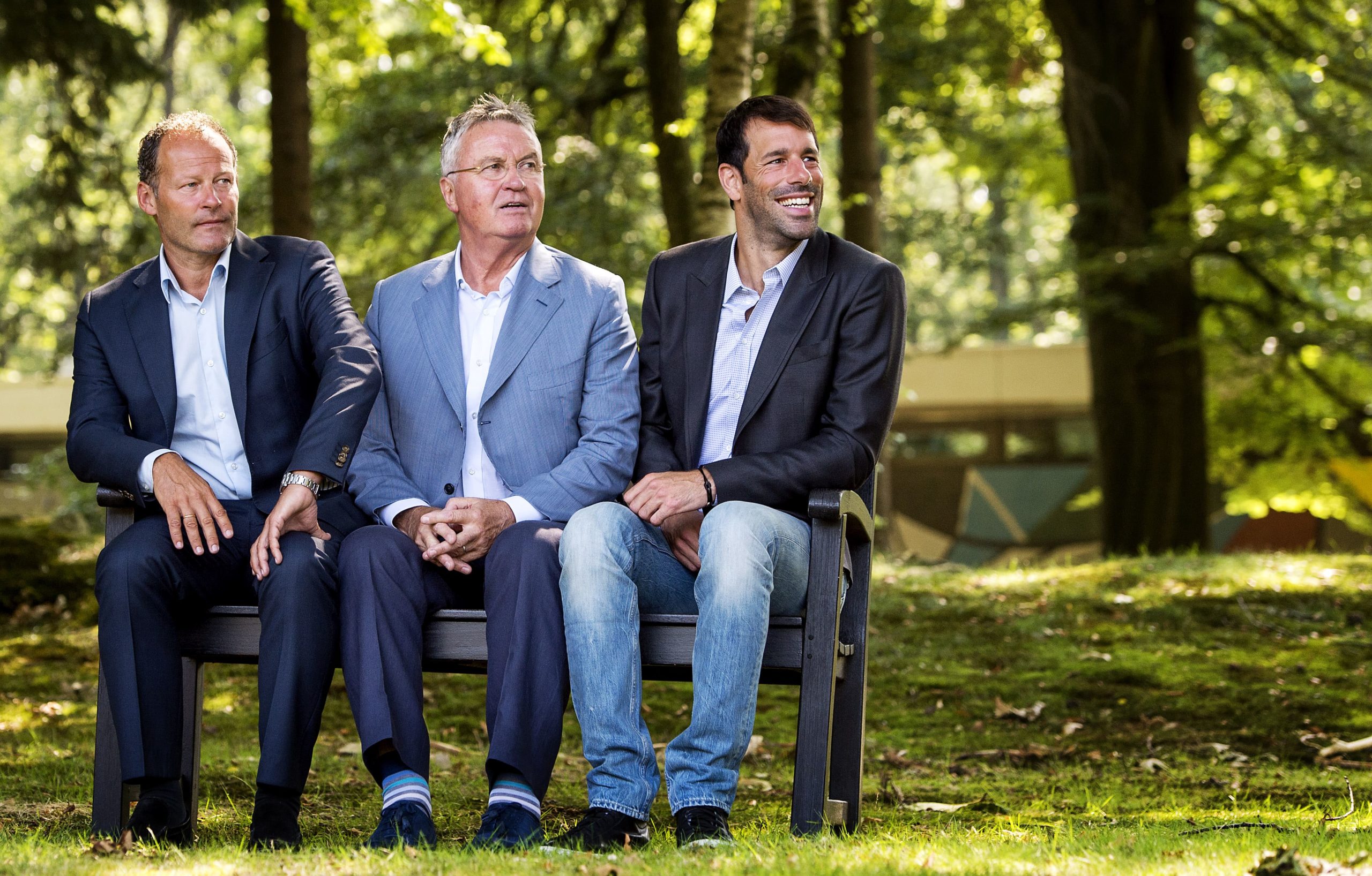 Ruud van Nistelrooij, Guus Hiddink en Danny Blind